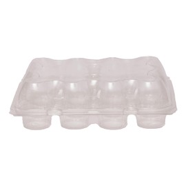 PME Pack of 3 Reusable Plastic Cupcake Container Carrier Boxes (12 cavities)