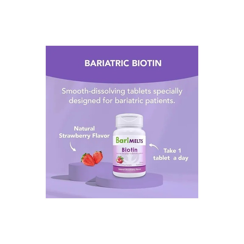 Barimelts Biotin 90 Fast Melting Tablet Sin Sabor