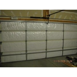 US Energy Products WAYNE DALTON 1 Car White Poly-Foam Garage Door Insulation Kit 9Lx8H (5 PANEL)