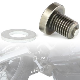 Xitomer M12x1.5 Magnetic Oil Drain Plug Fit for KLR650 Vulcan S VN650 Ninja 300 Ninja 650 Z650RS Ninja 400 High Power Magnet Oil Pan Plug with Alloy Washer, Leak-Proof Engine Protection