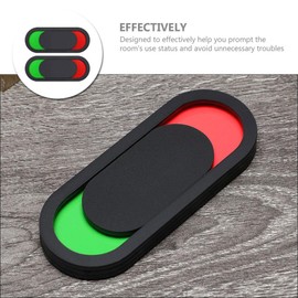 Operitacx Privacy Sign, Vacant Occupied Door Sign Wordless Version, Slider Door Occupied Sign For Bathroom Office Restroom