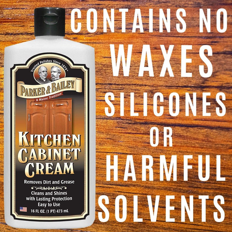 Parker and Bailey Kitchen Cabinet Cream-Wood Cleaner-Grease Remover 16 oz
