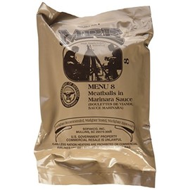 Ultimate 2018 US Military MRE Complete Meal Inspection Date January 2018 or Newer (Meatball Marinara)