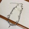 Statement Chunky Barbed Wire Thorns Choker Punk Gothic Spike Rivet