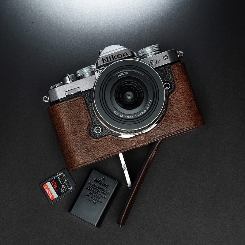 TP Original Nikon Z fc Body Half Case Dark Brown