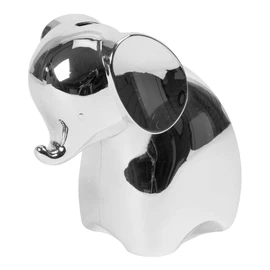 Bambino Silver Plated Elephant Money Box Savings Bank