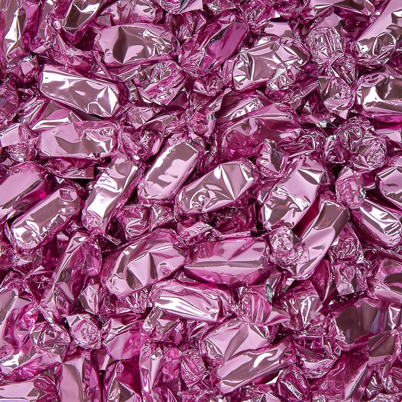 Light Pink Individually Wrapped Caramels - 2 Pound Bag -