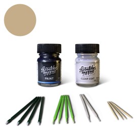 ScratchesHappen Exact-Match Touch Up Paint Kit - Sierra Beige Metallic (4M4) for Toyota - Essential (Paint + Clear Coat)