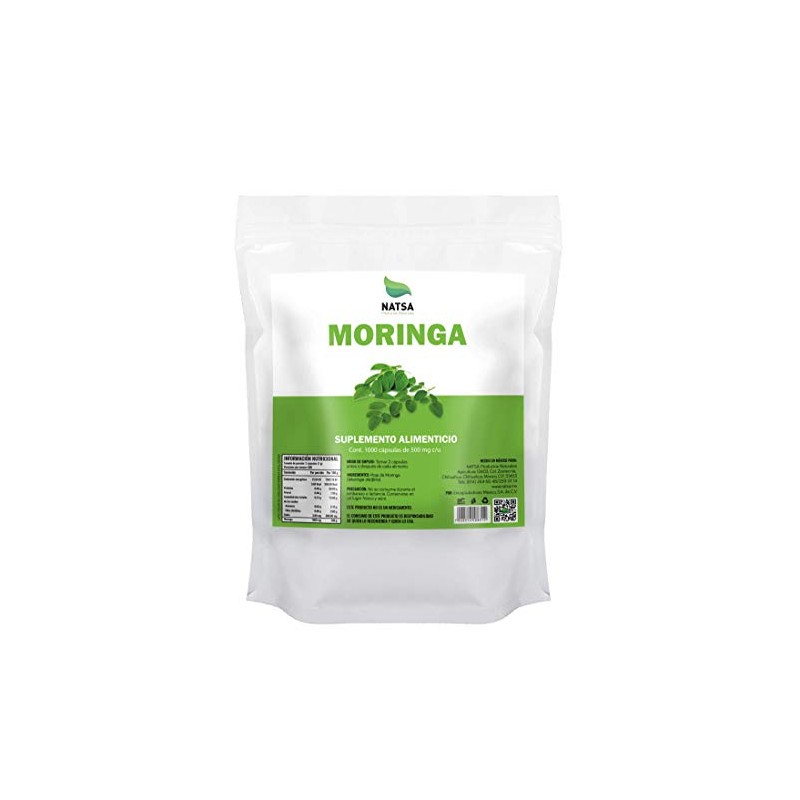 NATSA Moringa 1,000 cápsulas, calidad Premium