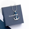 constantlife Anchor Pendant Urn Necklace for Ashes for Women Men
