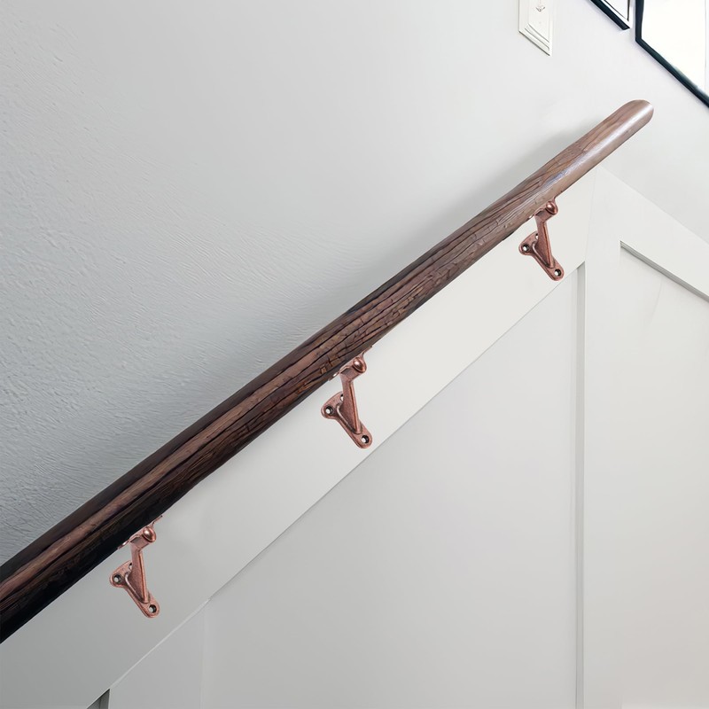 ZAUYX 2 Pack 3 Inch Hand Rail Bracket Antique Copper