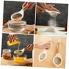 Mikinona Wooden Handle Stainless Steel Flour Sifter Baking Sieve Strainer