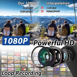 Mini Body Camera with Video & Audio Recording 1080P HD Bodycam - Cameras with Night Vision 64GB 5HR Battery Life - Personal Wearable Camcorder - Daily Records, Cycling, Delivery, Serving Jobs