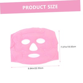 NOLITOY Ice Facial Mask Ice Compress for Face Overnight Mask Tourmaline Cold Hot Therapy Full Coverage from Forehead to Chin