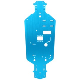 Aluminum Alloy Chassis Bottom Plate Replacement Upgrade Parts for HSP 94122 1/10 RC CarBlue