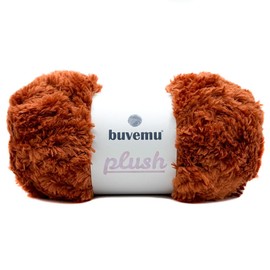 Plush Faux Fur Bulky Yarn, Super Soft Fluffy Fuzzy for Knitting Crocheting Crafting, 100 Gram (3.53 Ounces) 109 Yards (100 Meters) (Tan)