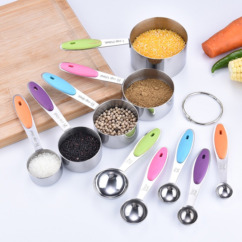 10Pcs Measuring Cups and Spoons Set Baking Cups and Spoons