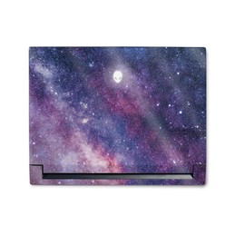 MightySkins Glossy Glitter Skin Compatible with Alienware M18 R1 (2023) Full Wrap Kit - Violet Stars | Protective, Durable High-Gloss Glitter Finish | Easy to Apply & Change Styles | Made in The USA