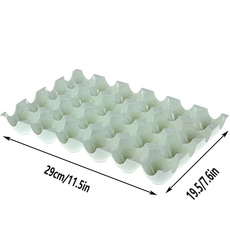 Pack of 4 Egg Containers, Plastic Egg Containers, Stackable Fridge