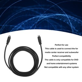 9 Pin Male to 9 Pin Male Audio Input Cable Din 9 Pin Audio Input Cable for Media Center Receiver Speaker 9.8 Feet