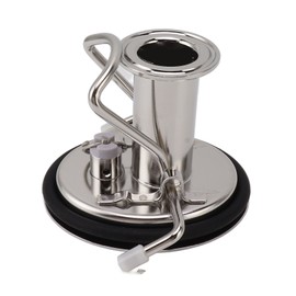 Stainless Steel Beer Keg Lid Soda Keg Lid Carbonation Keg Lid with 1.5in 3 Clamp Ring for Homebrewing