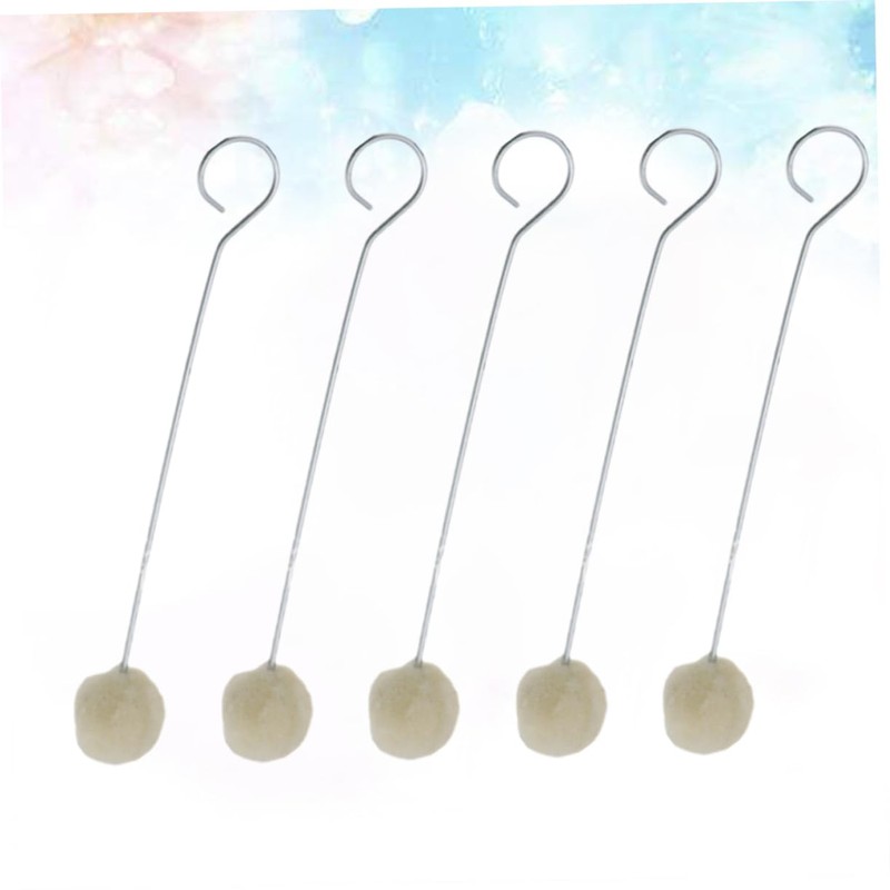 COHEALI 10pcs Wool Daubers Brush for Leather Dyeing Metal Handle