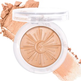 UCANBE Glow Bronzer, Polvo Bronceador Brillante Horneado De Larga Duración - 01 Bronzer, Acabado Satinado Cálido Ligero Y Modulable, Contorno Luminoso Para Rostro, Mejillas Y Cuerpo