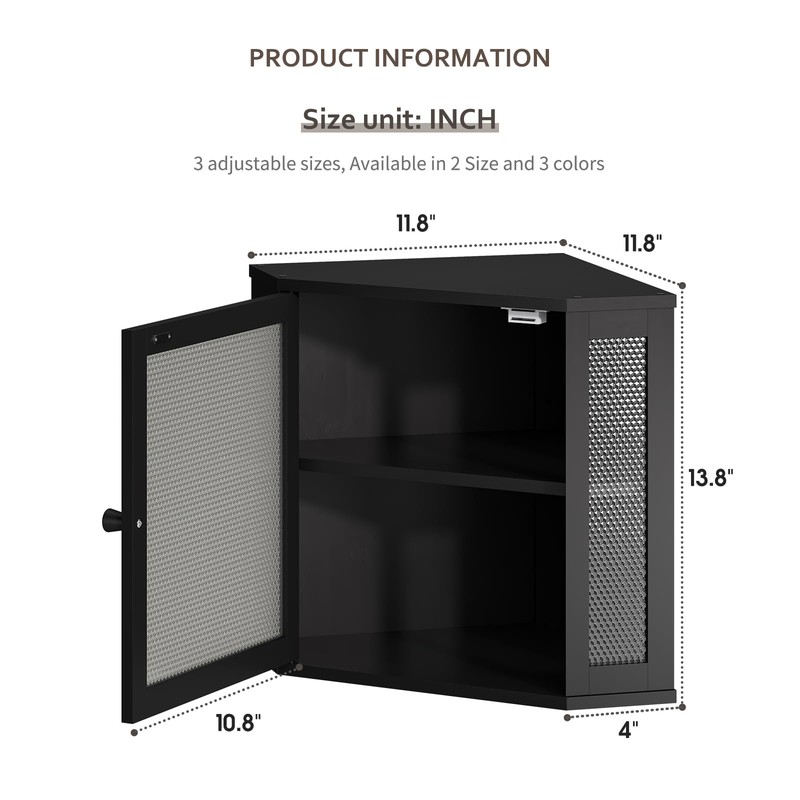 STDDRE Corner Bread Box Kitchen Countertop Extra Large Capacity Farmhouse