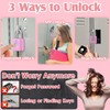 Pothunder Fingerprint Padlock, Locker Lock, Combination Lock, Fingerprint Lock with