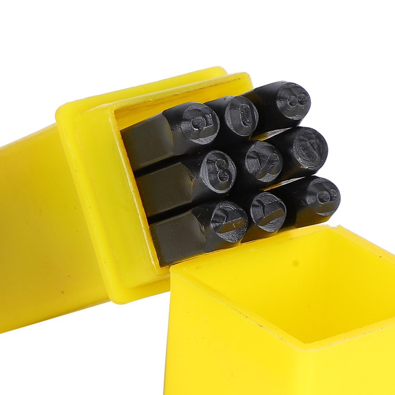 36Pcs Stamping Punch Tool Number(0‑9) Letter (A‑Z‑&amp;) High Carbon Steel