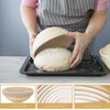 Set 2 Bread Proving Basket 22cm/8.6 inch Round + 25cm/10