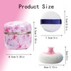 Lqucwepp 6 Piece Set Body Powder Puff and Container, Baby