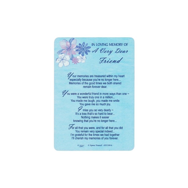Xpress Yourself Loving Memory Graveside Memorial Card & Holder 5.75