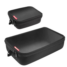 HAUTMEC Utility Tools Organizer Set, 2 Pcs Portable EVA Hard Storage Case with Clear Top Window, Double Zipper, Water-Resistant 1680D Material – HT0403