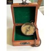 Brass Compass Gift with Display Box - Engraved Scripture Prayer