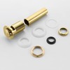 SUMERAIN Brass Pop Up Drain Stopper for Bathroom Sink with
