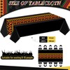 Kinlop 3 Pcs Black History Tablecloth 108 x 51 Inch