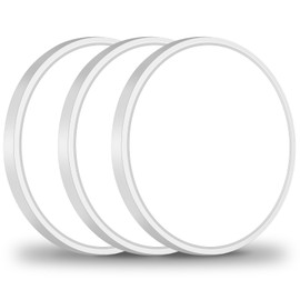 Brightever 3 Pack LED Flush Mount Ceiling Light, 7 Inch 1600LM, 150W Equivalent Modern Ceiling Light Fixture, 5000K Daylight White 0.67 Inch Thickness Light Fixtures Ceiling Mount, Non-Dimmable