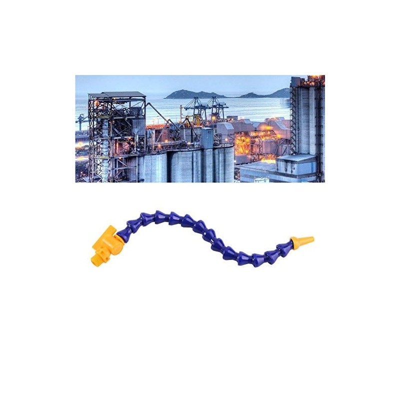 1/4" Thread Flexible Water Oil Coolant Pipe Hose, 12pcs Round