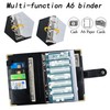 A6 Budget Binder with Zippered Envelopes,Budget Book with Cash Envelopes,Premium