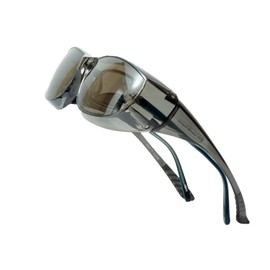 Calabria 6000 Large Fit-Over Safety Glasses UV Protect Blue/Green/Silver Mirror