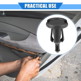 X AUTOHAUX 10 Pcs Push Pin Rivet Fastener Retainer Clips Compatible for Subaru Ascent 2019-2021 for Subaru BRZ 2013-2020, Durable Plastic Black