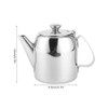 Tetera de acero inoxidable, hervidor de agua fría de cocina,