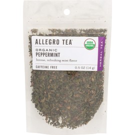 Allegro Tea, Organic Peppermint, Loose Leaf Tea, 0.5 oz
