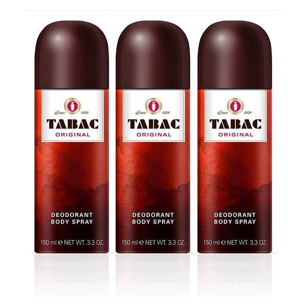 TABAC Original Deodorant Body Spray, 150 ml - Pack of 3
