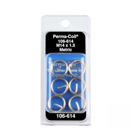 Perma-Coil 106-614 Metric Thread Insert Pack M14X1.5 6PC Helicoil 5544-14