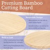 BambooMN Heavy Duty Premium Bamboo Oval Shaped Cutting and Serving