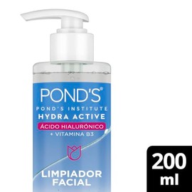 PONDS Limpiador Facial Hydra Active con cido Hialurnico 200 mL