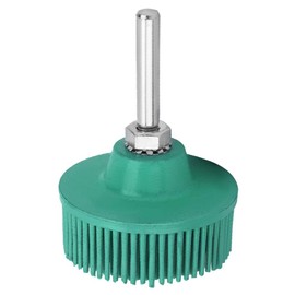 Joyzan Grit Abrasive Bristle Disc, Radial Discs Assortment Kit Deburring Grinding Brush Detail Brushes Polishing Coating Removal Disc Emery Rubber Mix Mandrel for Jewelry Wood