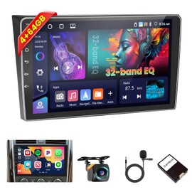 Inefala [4G+64G] Android 15 Car Stereo for Mazda CX9 2007-2015 with Wireless Carplay Android Auto, 10 Inch HD Touchscreen Car Radio with WiFi GPS Bluetooth5.0 FM/RDS 32EQ SWC Canbus Backup Camera MIC